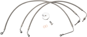 Stainless Steel Brake Line Kit Silver