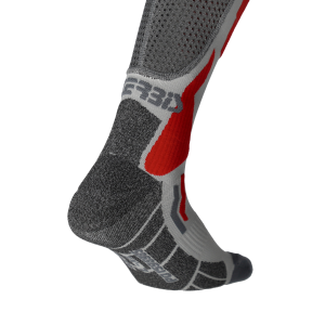Acerbis X-LEG VENTED PRO hosszú zokni, szürke/piros, L/XL, 4, nordicamoto.ro
