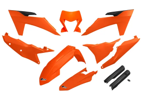KTM karosszériakészlet, narancssárga és fekete, 1, nordicamoto.ro