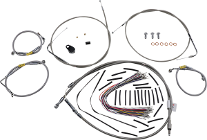 Control Kit For Early Touring Bikes With Bagger Bar Handlebars Silver, 1, nordicamoto.ro