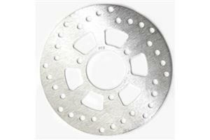 Round D-series Scooter Brake Rotor Silver, Stainless Steel
