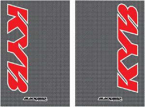 Fork Stickers Red, White, 1, nordicamoto.ro