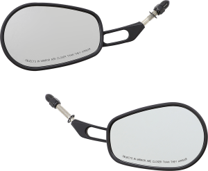 Thru-mount Mirror Black, Matte, 2, nordicamoto.ro