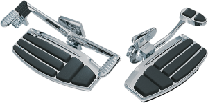 Floorboard Kit Black, Silver, 3, nordicamoto.ro