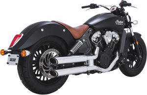 Twin Slash 3(r) Slip-ons Chrome 