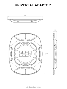 Quad Lock univerzális adapter – V3, 2, nordicamoto.ro