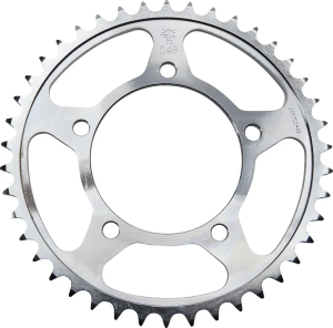 JT SPROCKETS Acél hátsó lánckerék, természetes színű 