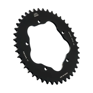 JT SPROCKETS alumínium hátsó lánckerekek, fekete , nordicamoto.ro