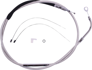 High-efficiency Polished Stainless Clutch Cable Silver, 1, nordicamoto.ro