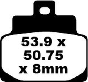Sfa Series Organic Scooter Brake Pads, 1, nordicamoto.ro