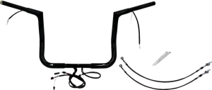 Plug & Play Ez Install 1-1/4(r) Flat Top Handlebar Kit Black, 3, nordicamoto.ro