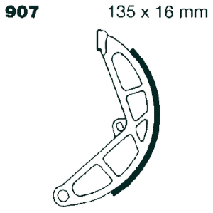 Standard Brake Shoes, 1, nordicamoto.ro