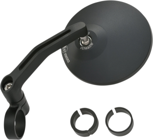 Aluminum Bar End Mirror Black
