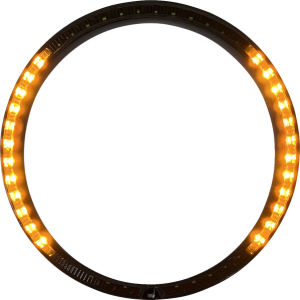 Probeam® Turn Signal Ring Trim Amber, White, 2, nordicamoto.ro