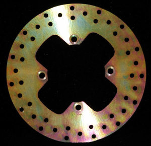 Round Hpsr Solid Brake Rotor Gold, Stainless Steel, 1, nordicamoto.ro