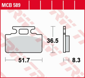 TRW Organic hátsó fékbetétek a következő modellekhez: HONDA ZB 50 MONKEY '88–'91 / NH 125 LEAD '86–'88 / SYM CINDERELA 50/125 '99–'02 / MIO 50 '05–, nordicamoto.ro