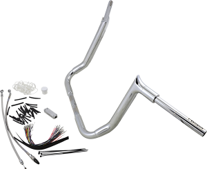 1-1/2(r) Ez Install Pointed Top Handlebar Kit Silver, 3, nordicamoto.ro