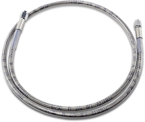 Universal Brake Line Silver, Clear-coated