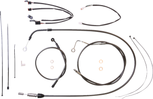 Black Pearl Designer Handlebar Installation Kit Black, 1, nordicamoto.ro
