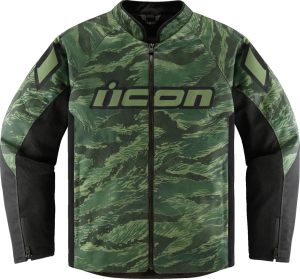 Icon Hooligan Ce Tiger's Blood zöld kabát, XL méret, 1, nordicamoto.ro
