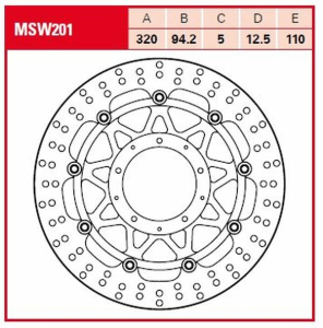 Round Floating Brake Rotor, 1, nordicamoto.ro