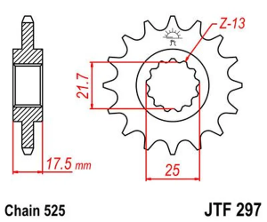 JT SPROCKETS Első lánckerék gumicsillapítással, fekete, természetes színű, 2, nordicamoto.ro