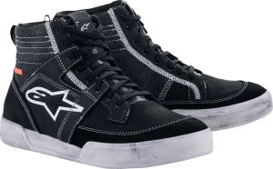 Nyári motoros csizma, Alpinestars Ageless csizma, fekete/fehér/szürke, nordicamoto.ro