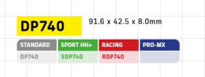 Rdp X-Race titánszinterelt fékbetétek