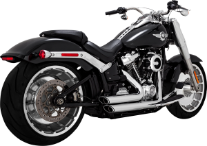 Shortshots Staggered Exhaust System Black, Matte Black, 2, nordicamoto.ro