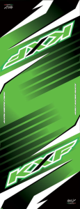 Workstation Floor Mat Black, Green, White