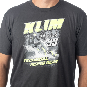 Klim Speedway Tri-blend póló, fekete – Knockout Pink, 5, nordicamoto.ro