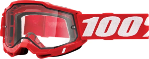 Ochelari 100% Accuri Neon Red Dual Pane Clear