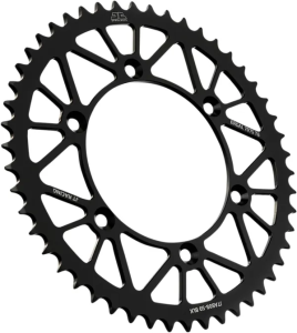 JT SPROCKETS Racelite alumínium hátsó lánckerék, fekete , nordicamoto.ro