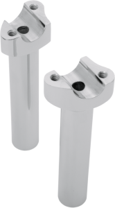 Forged Aluminum Handlebar Riser Silver
