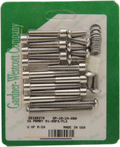 Bolt Kit Stainless Steel, Polished, 1, nordicamoto.ro