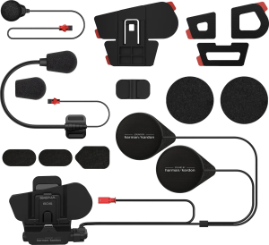 60s Helmet Clamp Kit With Universal Microphone Kit Black 