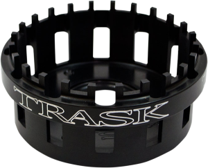 Billet Clutch Basket Black, Anodized 