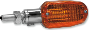 Oblong Aluminum Body Marker Lights Amber, 1, nordicamoto.ro