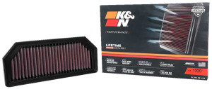 High-flow Air Filter Black, Red, 4, nordicamoto.ro