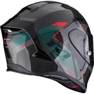 SCORPION EXO-R1 EVO CARBON AIR PROPEL S teljes arcú sport sisak, fekete/piros, 2, nordicamoto.ro