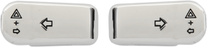 Turn Signal Switch Extension Silver, 1, nordicamoto.ro