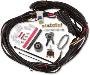 Custom Chopper Wire Harness Black, 1, nordicamoto.ro