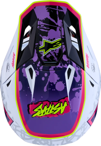 Alpinestars S-M7 Blaster sisak, lila/rózsaszín/fehér, M-es méret, 3, nordicamoto.ro