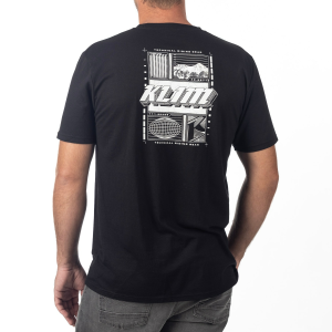 Tricou Klim Vision Tri-blend Black - White, 4, nordicamoto.ro