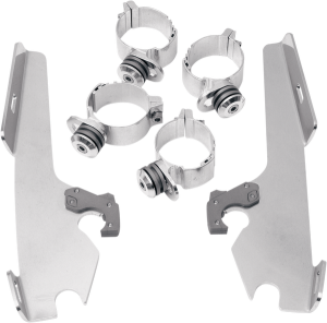 Fats/slim Windshield  Trigger-lock Complete Mount Kit Polished
