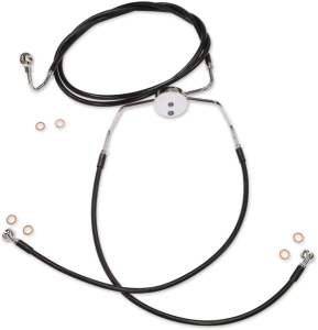 Xr Lower Brake Line Black, Chrome
