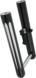 Dual-disc Hot Legs Fork Legs Black, Silver, 4, nordicamoto.ro