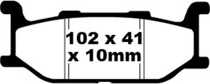 Sfa Series Organic Scooter Brake Pads