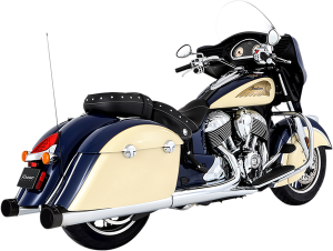 Muffler Slip-on 4(r) Duals For Indian Chief Vintage, Dark Horse Black
