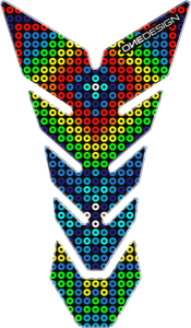Resin/soft Touch Tank Pad Blue, Green, Red, Yellow, Multi, 2, nordicamoto.ro